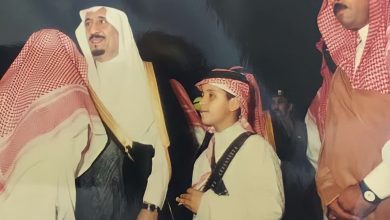 صور نادرة لصاحب السمو ولي العهد "محمد بن سلمان" في زي للعرضة السعودية