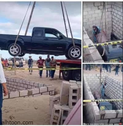 دفن مكسيكي مع شاحنته في قبره.. فيديو